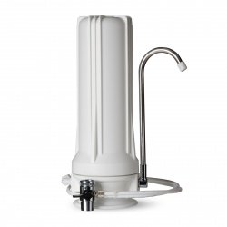 white countertop water filter system