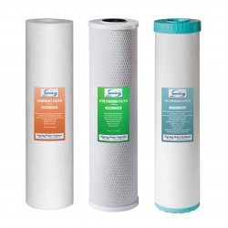 iSpring F3WGB32BM 4.5” x 20” 3-Stage Whole House Water Filter Replacement Pack