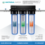 iSpring WGB32B-PB+AHPF12MNPT16X2 3-Stage Whole House Water Filtration System