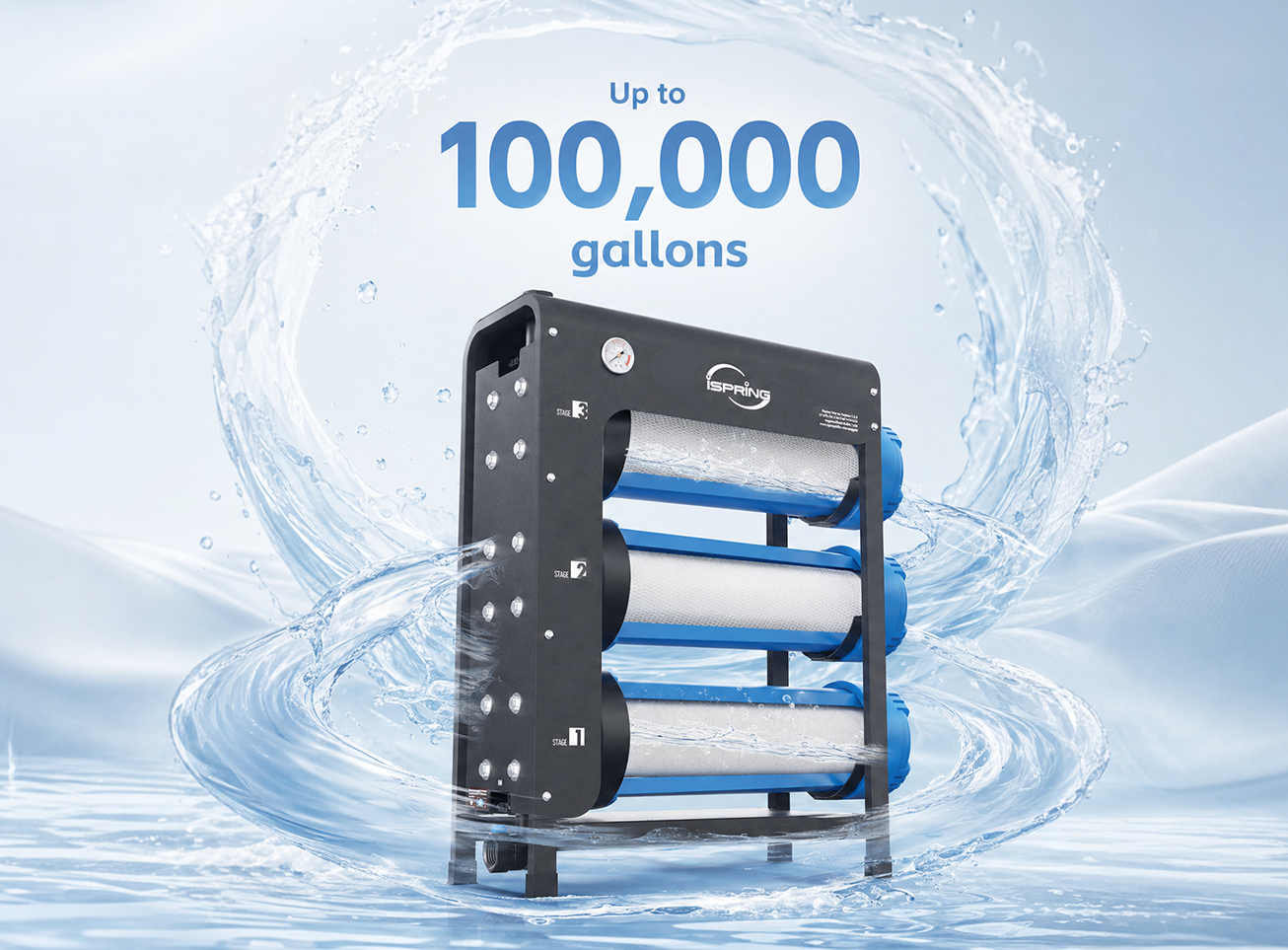 iSpring WHO32B whole house filter 100000 gallon high capacity